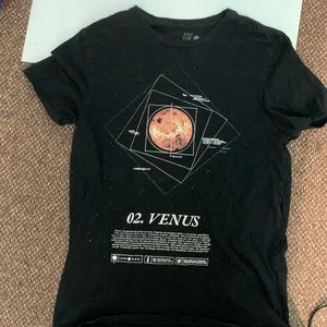 black shirt size medium the planet Venus